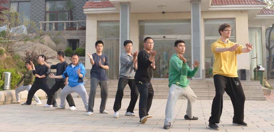 Formtraining auf Da Qing Shan, China